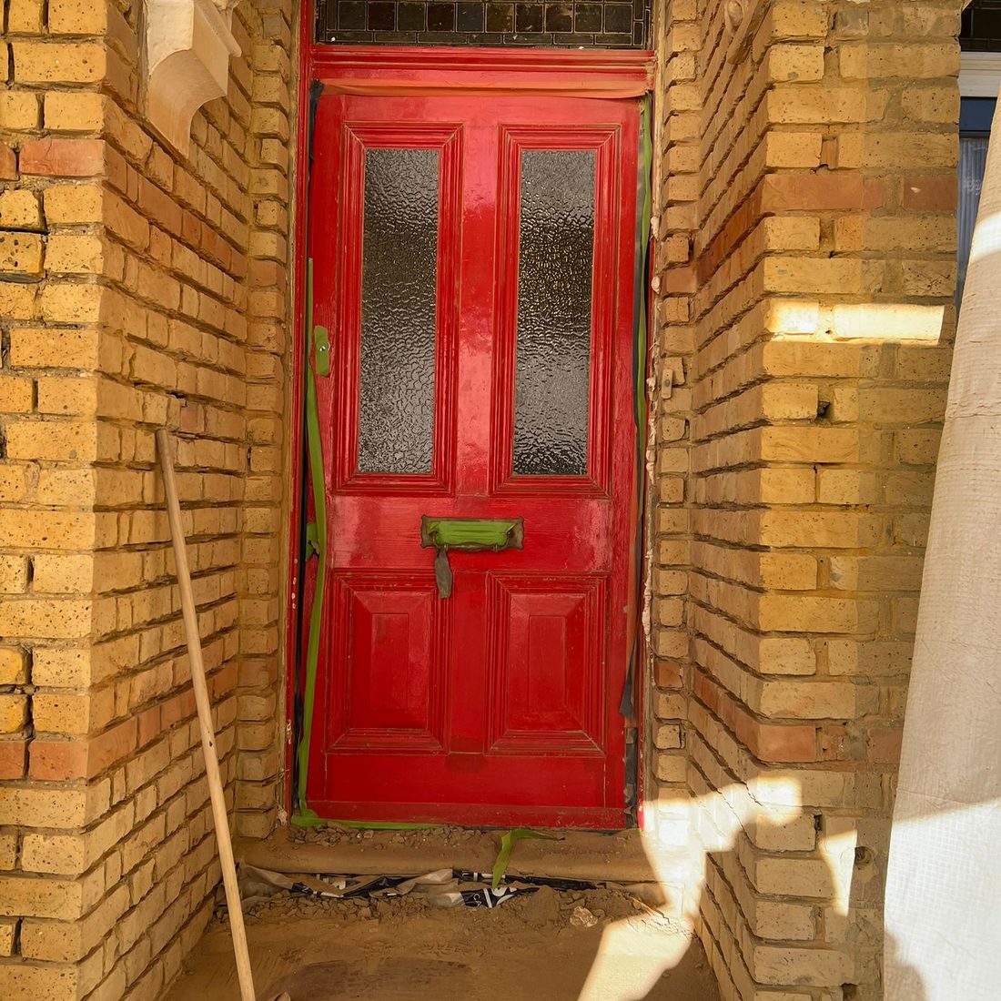 Period front door brickwork