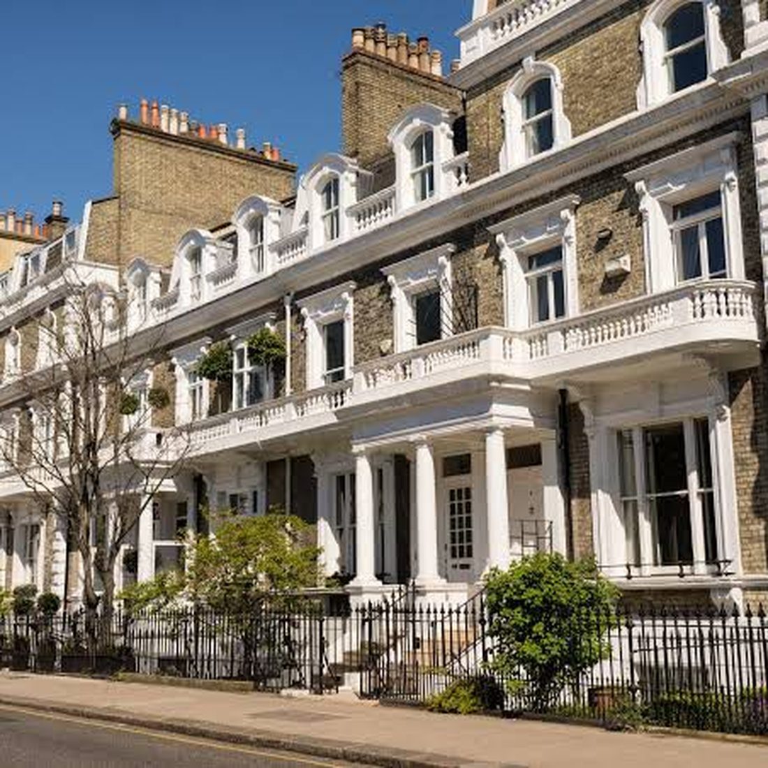 Period terrace brickwork