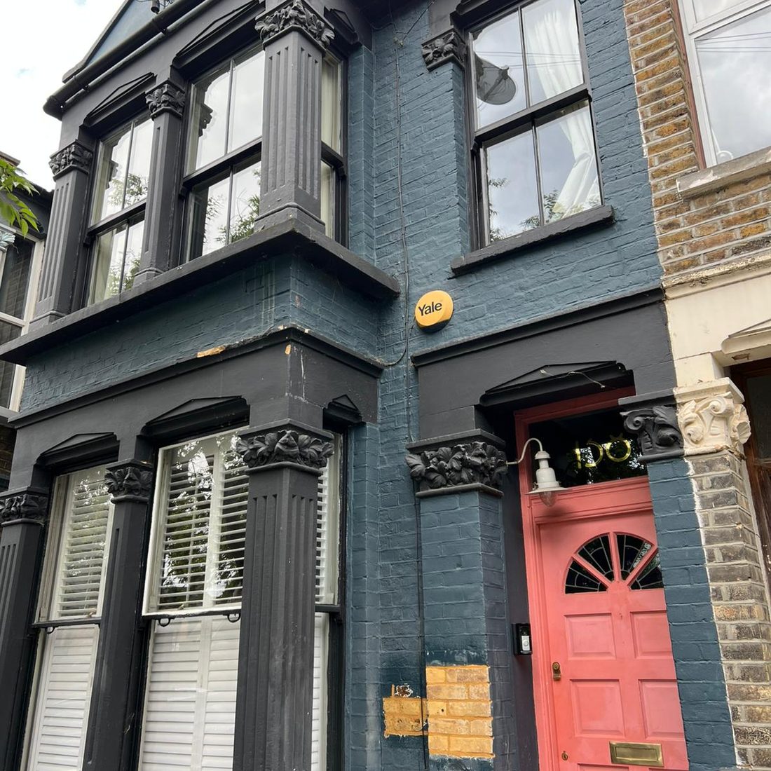 Restored period facade