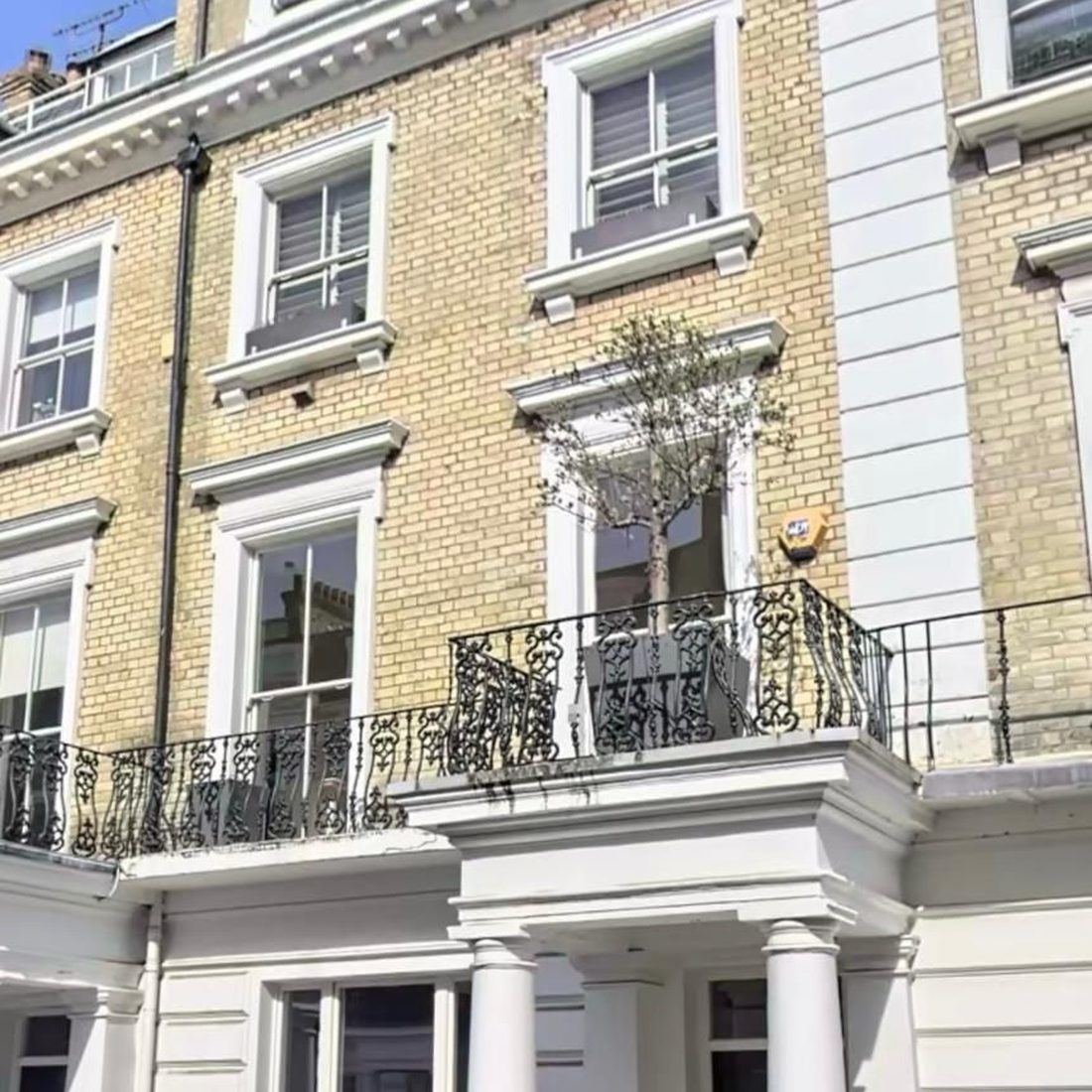 Brick and stone facade